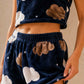 Pyjama short femme nuages