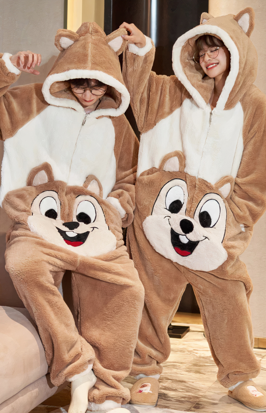 Pyjama Combinaison Snoopy Femme - Polaire Douce, Capuche Avec Oreilles 3D, Grenouillère D'Hiver Chaud