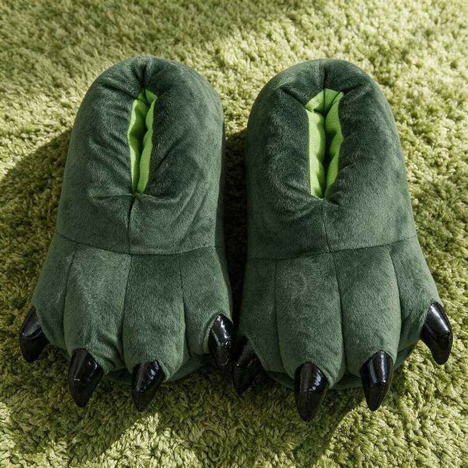Chausson dragon femme, vue du dessus