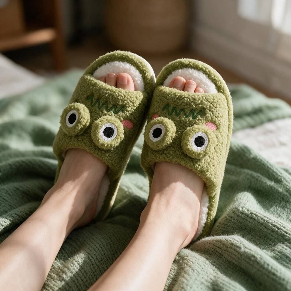 Chausson grenouille femme porté