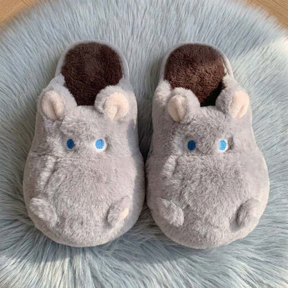 Chausson hippopotame, coloris gris clair, vue principale