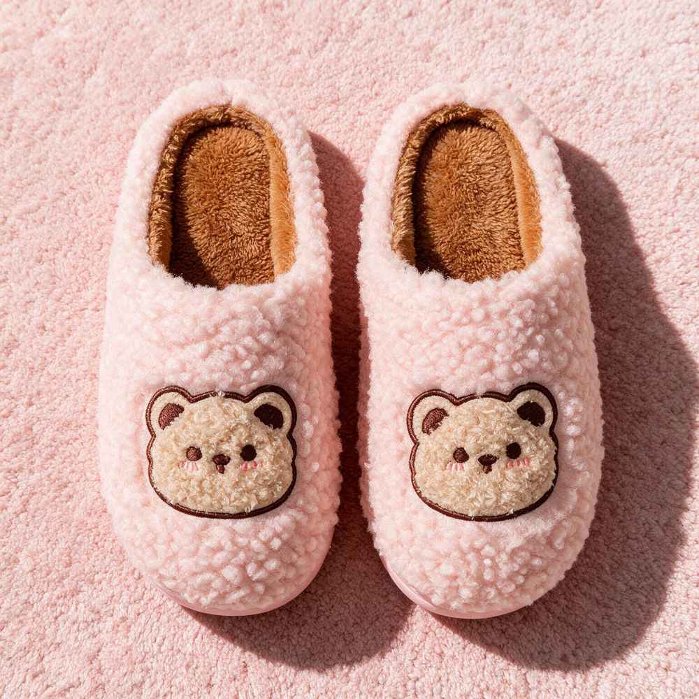 Chausson ours rose