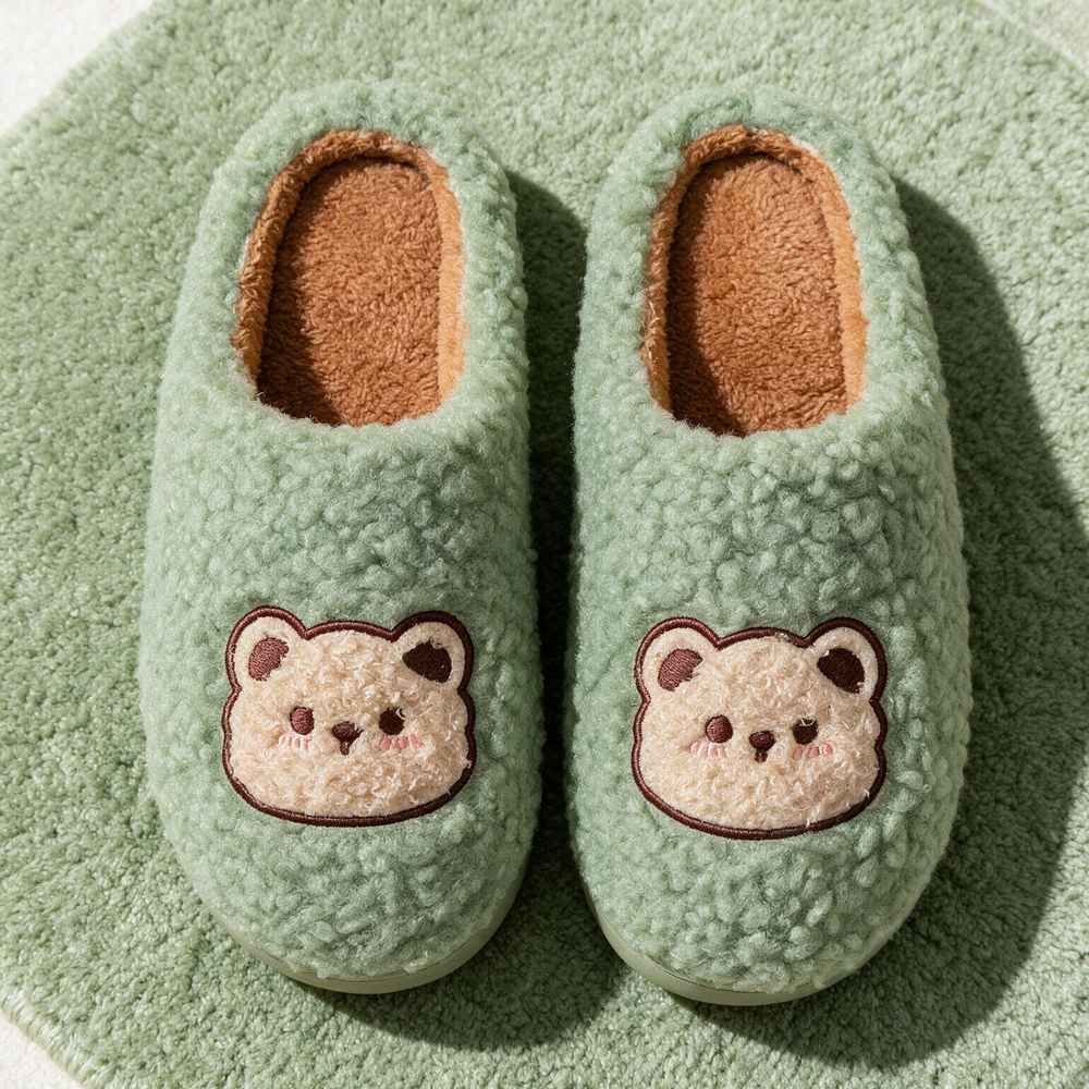 Chausson ours vert