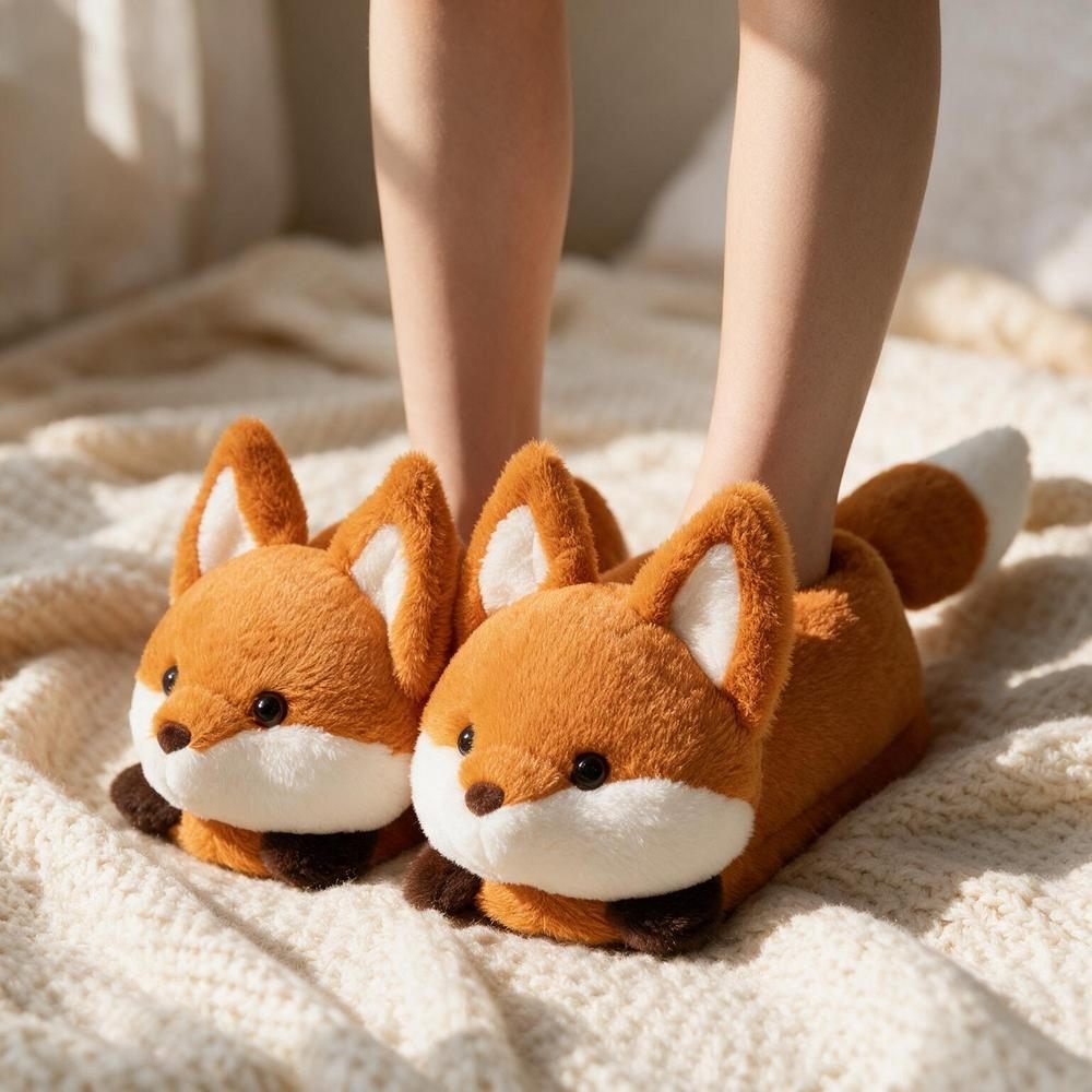 Chausson renard femme porté