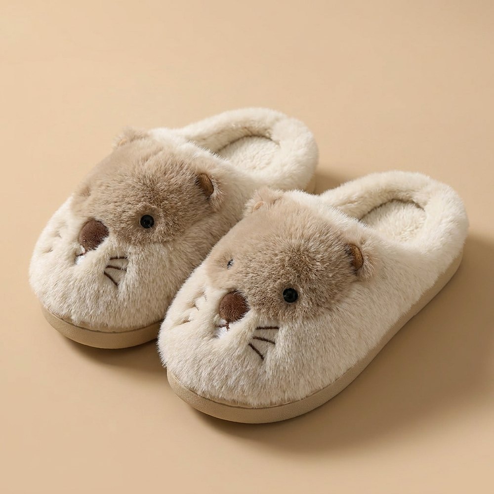 Chausson souris, vue de trois quarts
