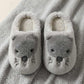 Chausson souris, coloris gris