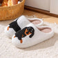 Chaussons motif teckel