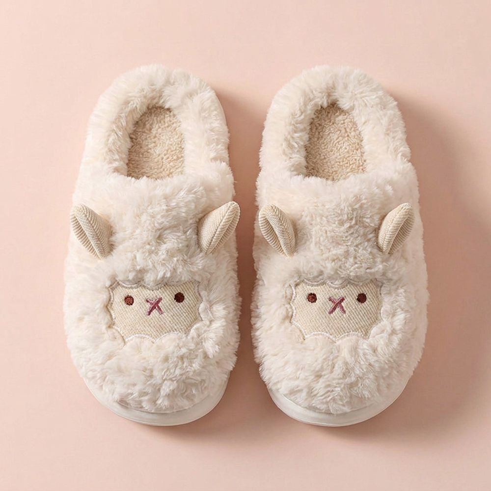 Chaussons mouton blanc