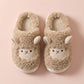 Chaussons mouton kaki