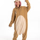 Combinaison pyjama loutre femme portée, capuche loutre
