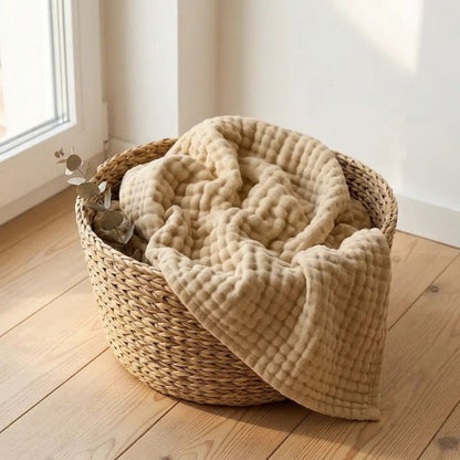 Plaid en gaze de coton