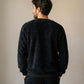 Pull pilou pilou cocooning homme noir, vue de dos