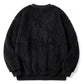 Pull pilou pilou cocooning homme noir, packshot de dos