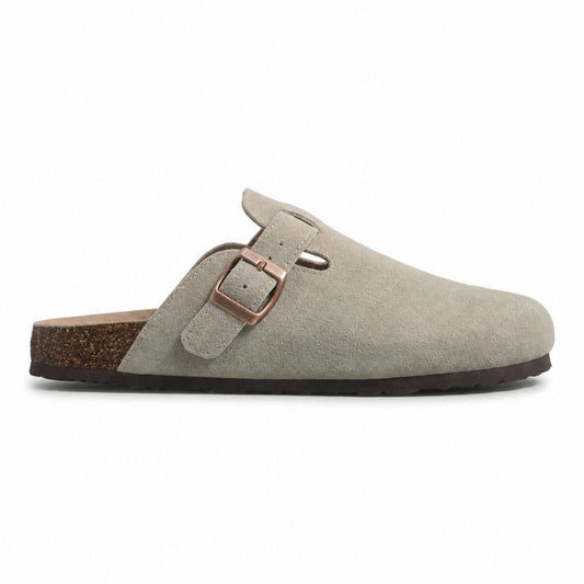 Sabots en Daim pour Hommes gris